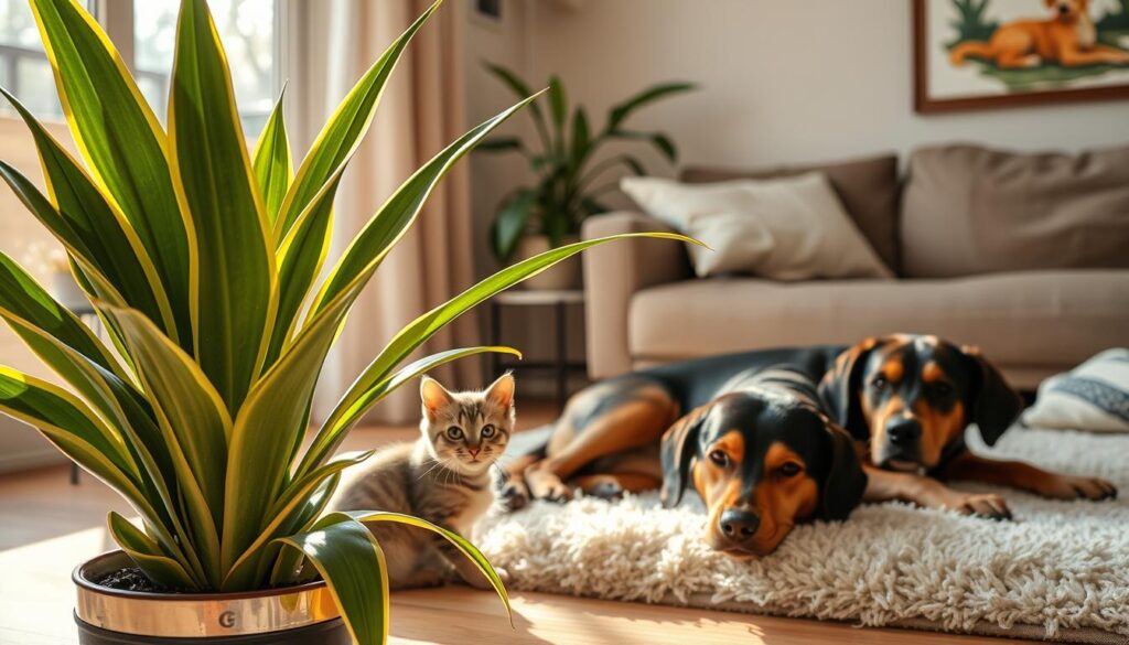 Pet friendly snake plant