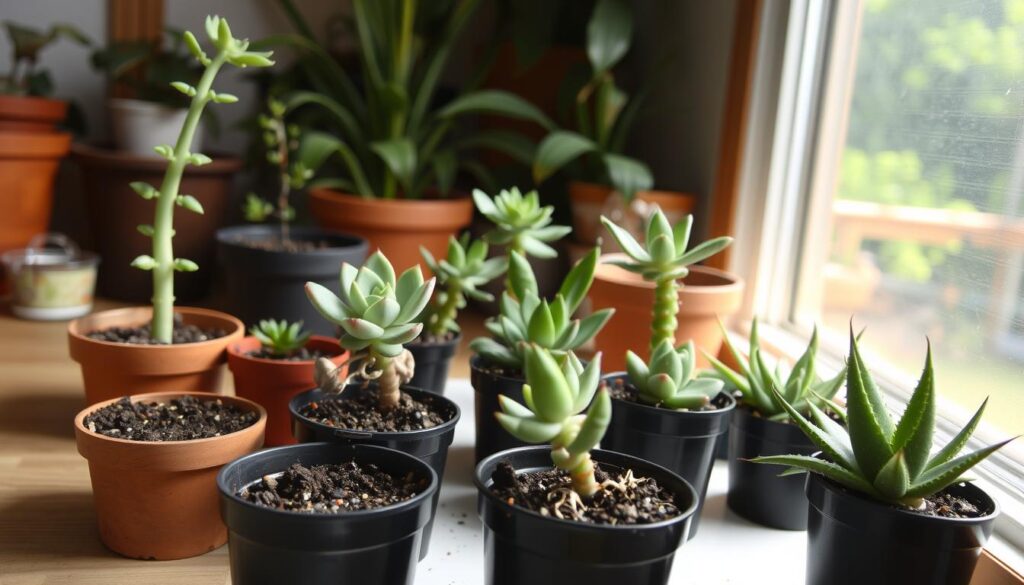 propagating succulents